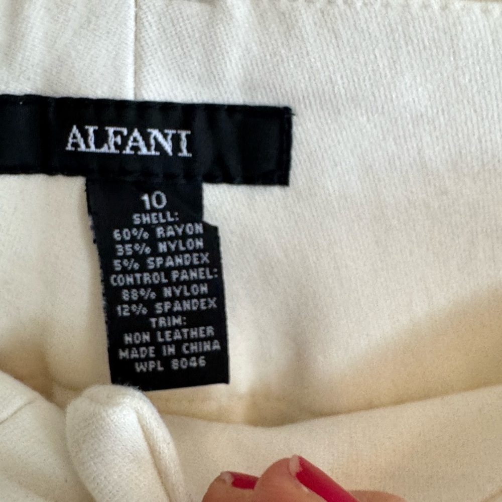 Alfani Cream Knit Women's Pants